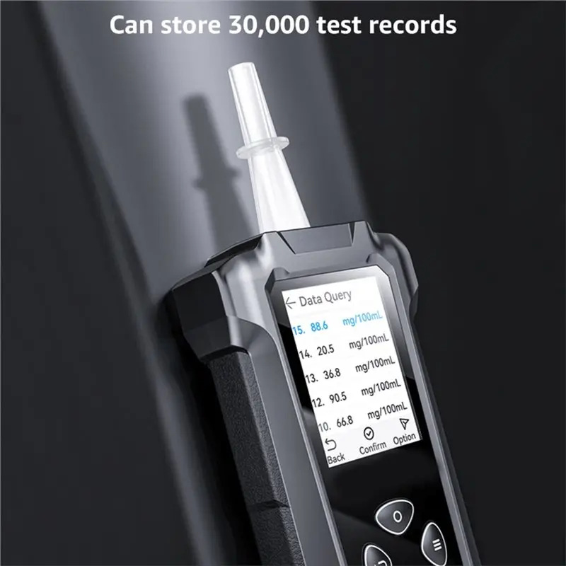 B29C-Alcohol Tester, Two Testing Methods (With And Without A Blowpipe) Breathalyzer, Rechargeable Lithium-Ion Battery, Type-C