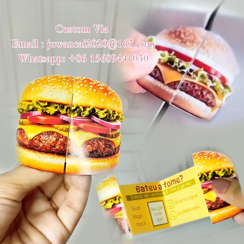 

Индивидуальные рекламные листовки для ресторанов: бургеры, шаурма, пицца. Складные листовки-флаеры с QR-кодом и логотипом для бизнеса.