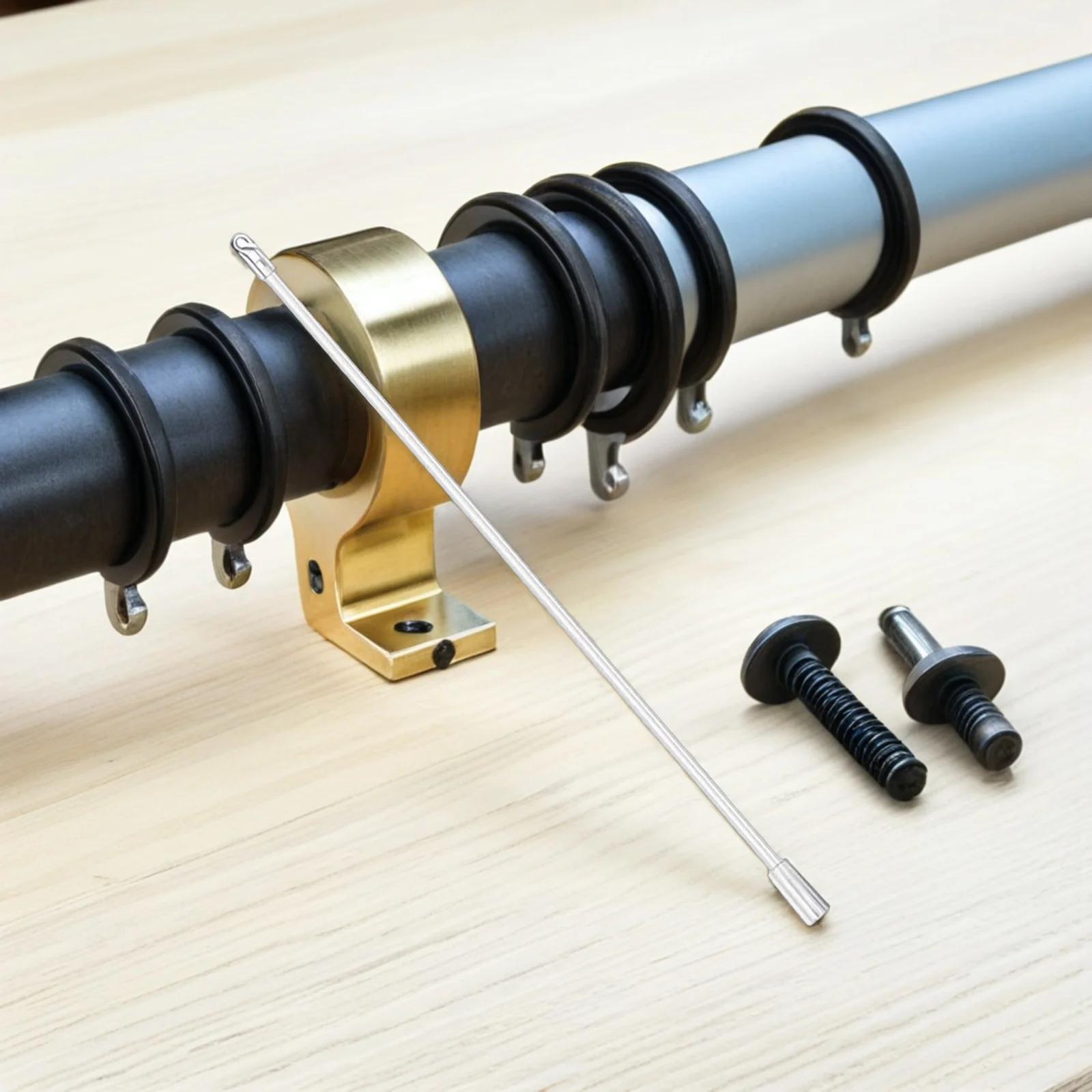 عصا سحب الستارة 15 بوصة عصا أعمى شفافة متينة مقاومة للاهتراء سهلة المطابقة ستائر عصا عمياء عصا سحب الستارة