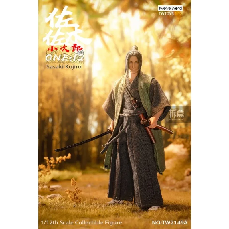 TWTOYS Original Sasaki Kojiro espadachín japonés 1/12 muñeca móvil soldado modelo de 6 pulgadas Toy Boy colección de regalo en Stock