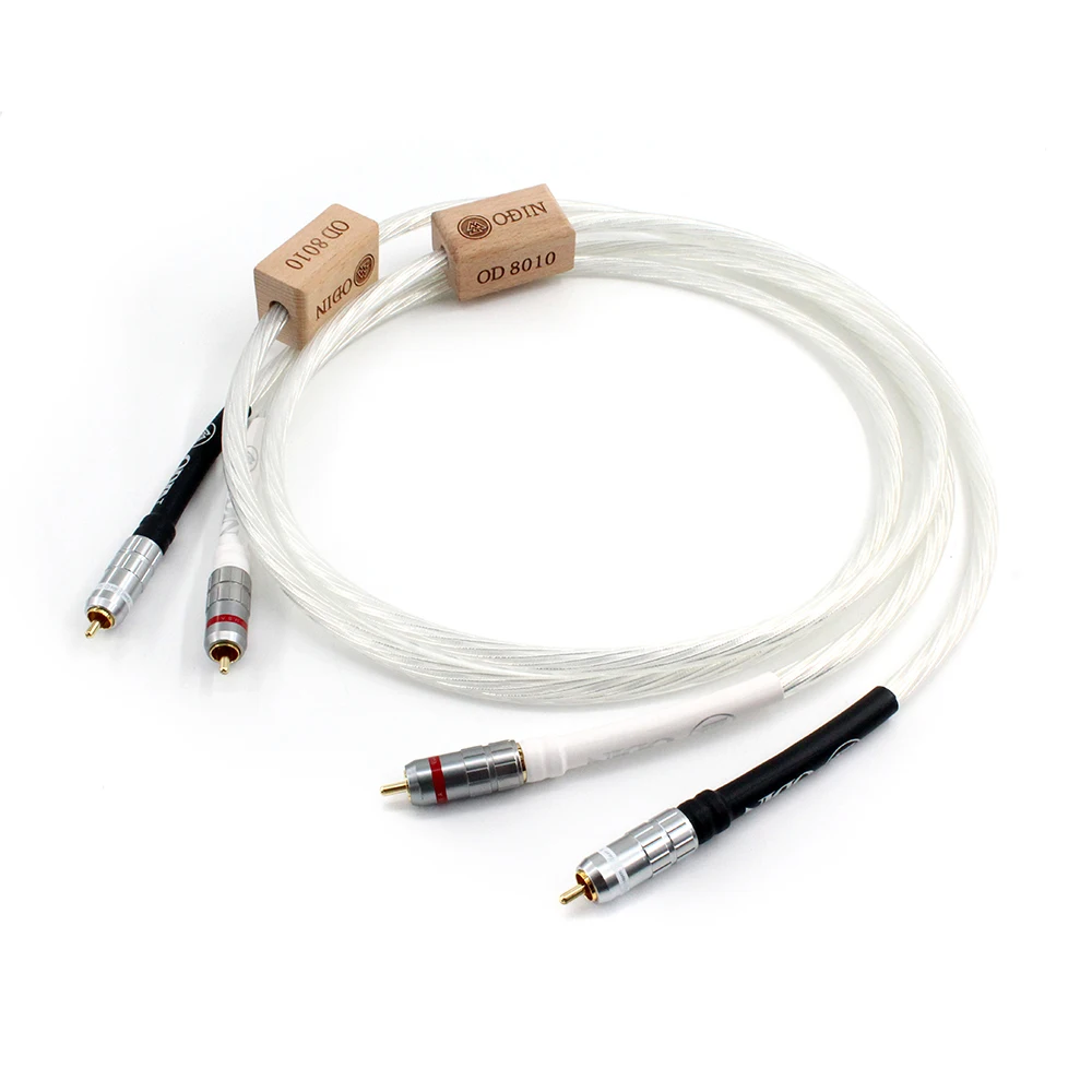 

Nordost Odin Silver Plated Phono RCA Interconnect Audio Cable With Pure Red Copper RCA Plug HIFI Audiophile