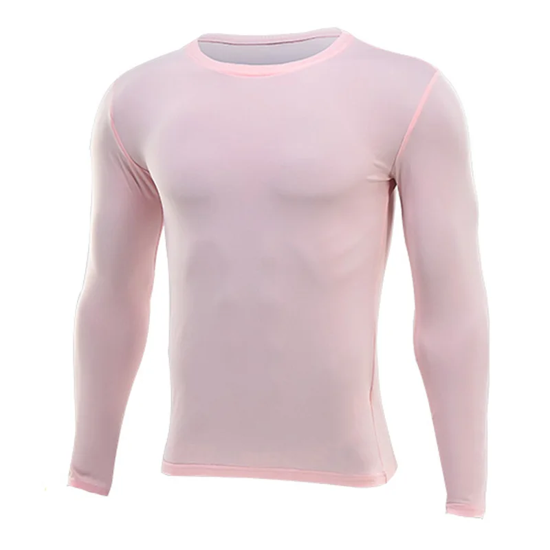 Uomo donna bambini bambini ragazzo ragazza compressione Running Long Base T Shirt Fitness Sport basket calcio palestra vestiti inferiori B25