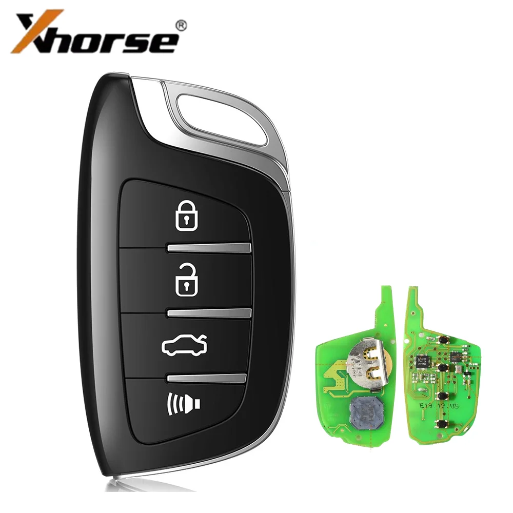 Xhorse VVDI XSCS00EN Smart Remote Key 4 Button Colorful Crystal Style XS Series For VVDI2 Mini Key Tool Uncut Blade For KIA