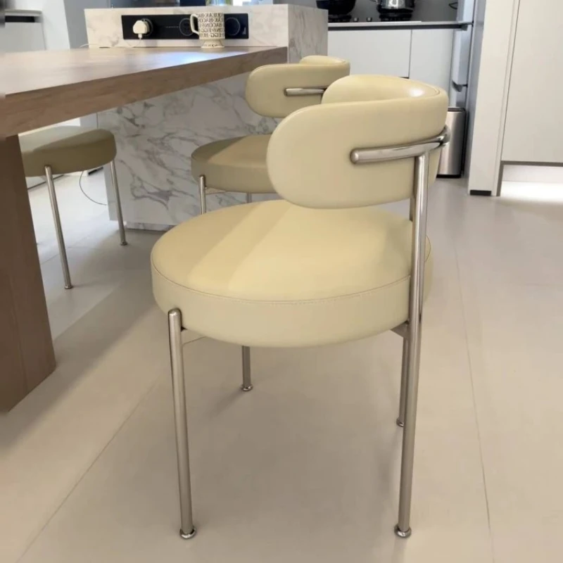 Office Leisure Living Room Chairs Office Comfort Curved Waiting Sitting Room Chairs Bedroom Upholstered Sedie Cucina Furniture image 3
