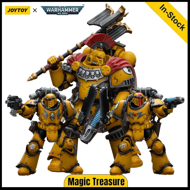 

【В наличии】JOYTOY 1/18 Фигурка Warhammer 40K Horus Heresy Imperial Fists MKIII Legion Marauder Squad Модель игрушки