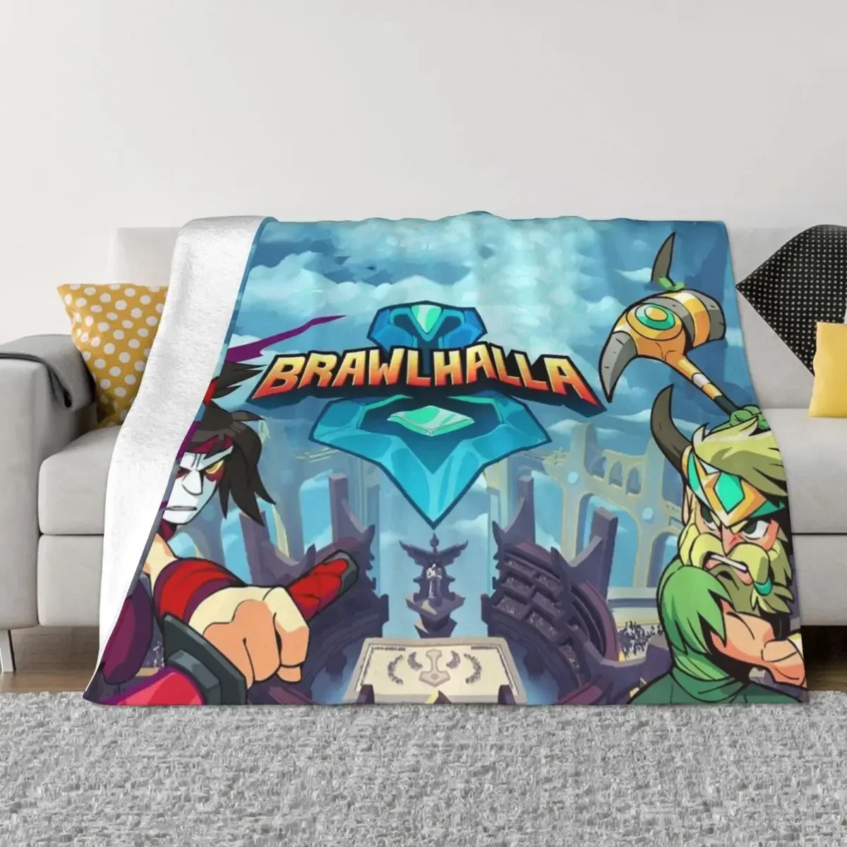 Super brawlhalla Throw Blanket Bed Extra Large Throw Bed linens Fluffys Large Blankets