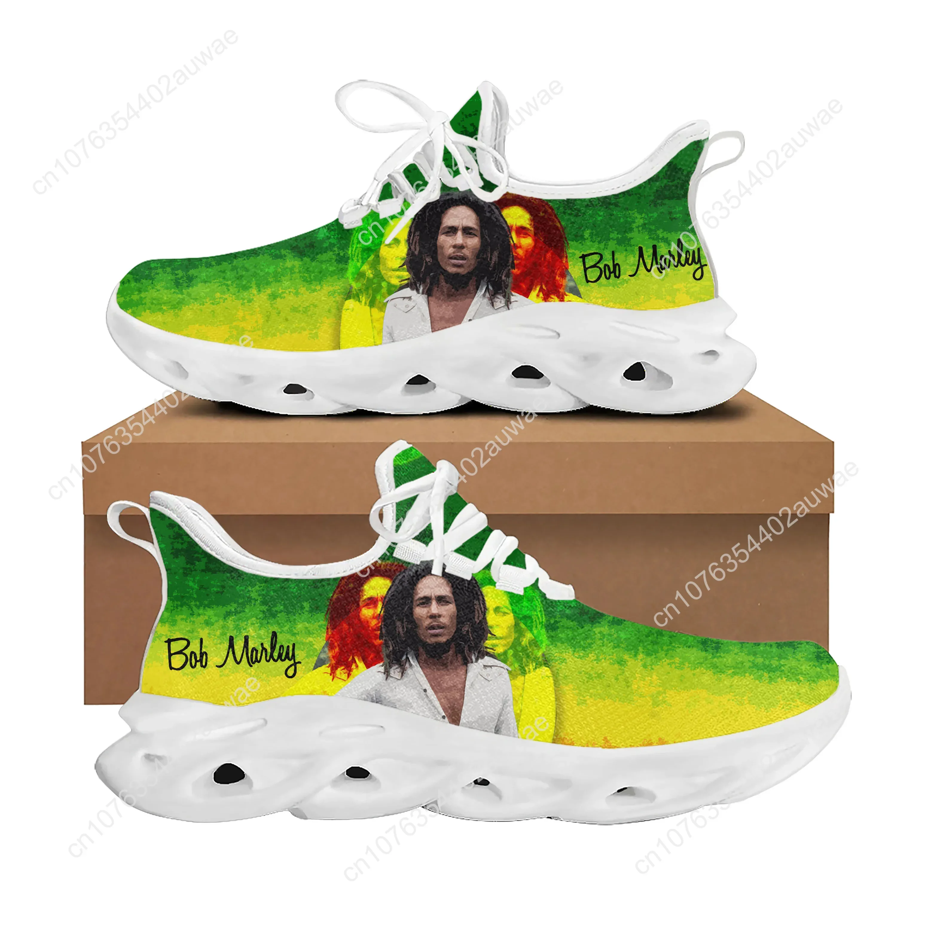 Bob Marley Reggae Rasta Rock Music Sports Shoes Mens Womens Teenager Kids Children Sneakers Custom High Quality Couple Shoes