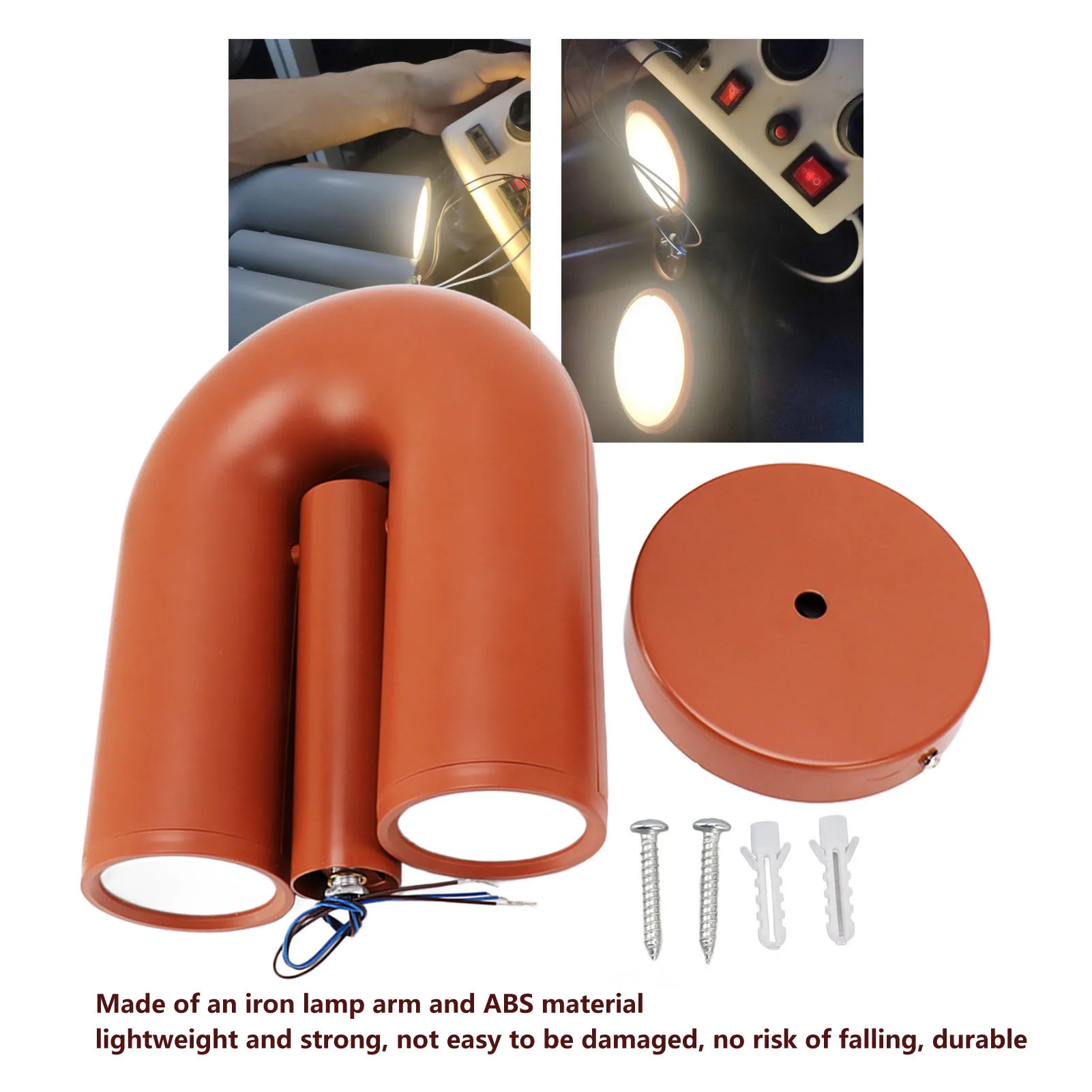 

ZK50 U Shape Wall Lamp Iron ABS Nordic Modern Warm Light Decorative Wall Mounted U Shape Lantern for Hotel Hallway