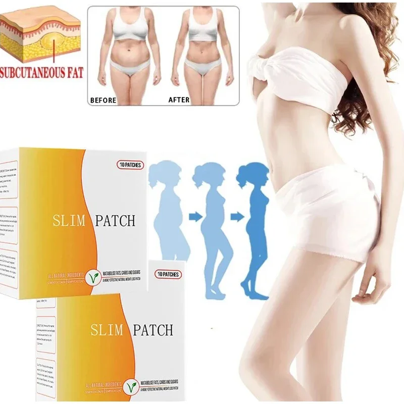 Perda de peso Belly Slimming Patch, Abdominal Umbigo Adesivo, Queima Rápida de Gordura, Remoção Humidade-mal, Melhorar Estômago Magnético