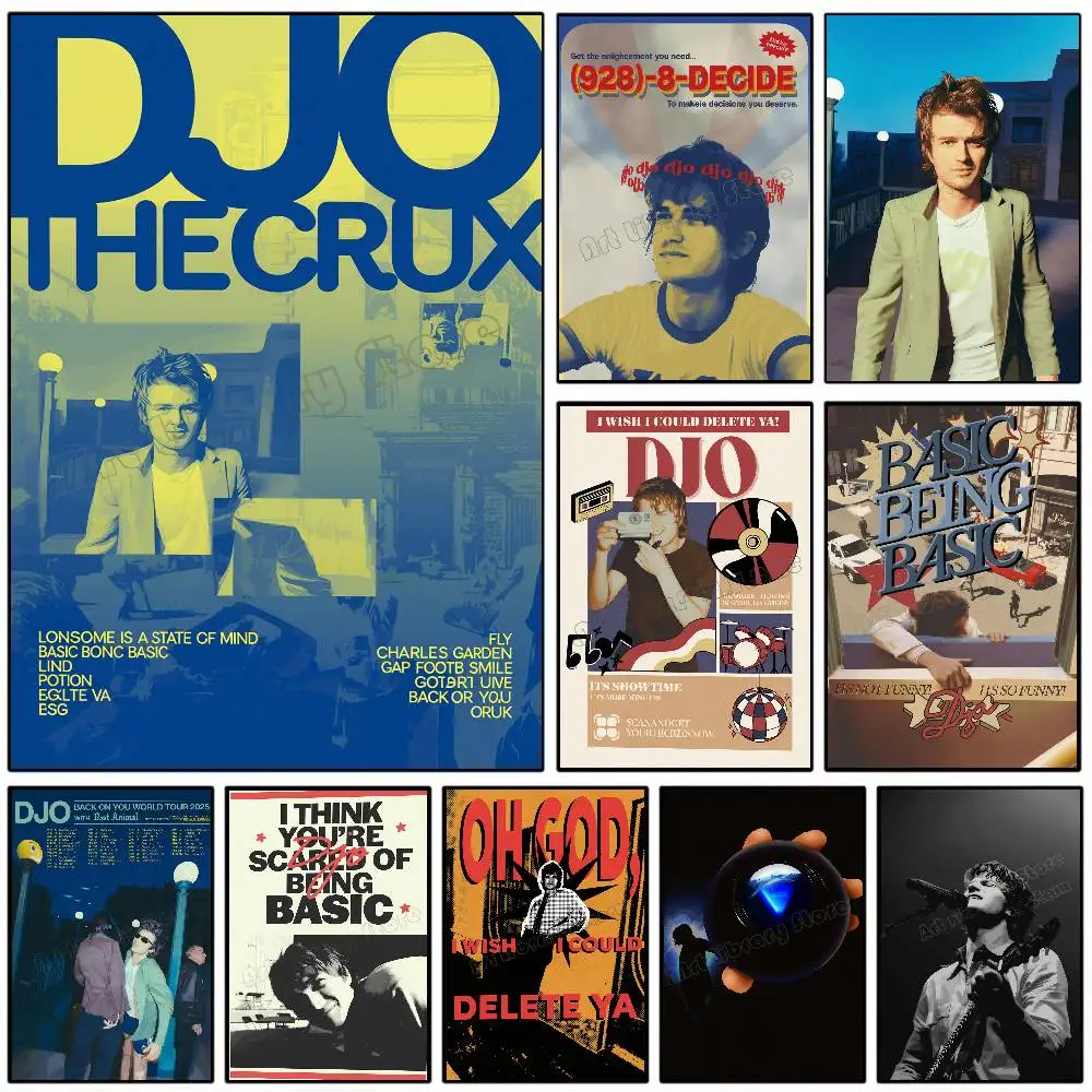 Singer Djo Basic Being Basic Vintage Music Album Cover Tour Aesthetic Poster Canvas Painting Wall Pictures Home Decor Gift