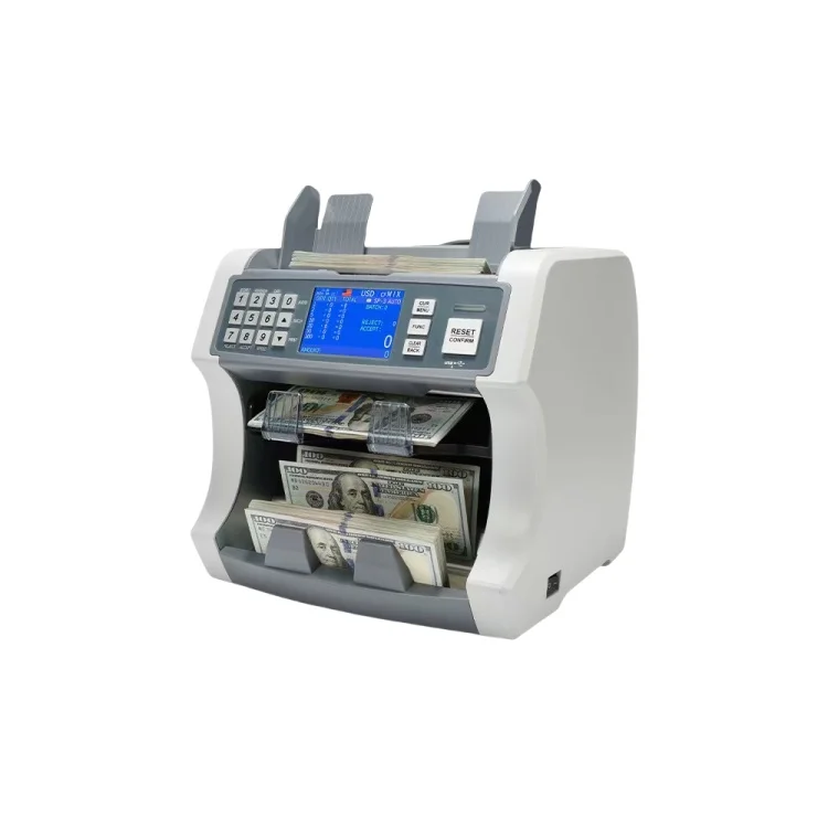 S200 Banknote Counter High Quality Wholesale Mix Currency Counting And Auto Recognition Banknote Counter 2 CIS