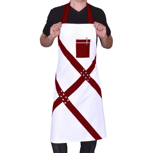 Medusa Forma Bib Apron Master Chef-Barista-Cook-Barber-Tattoo-Kitchen-Chef Waiter Apron red