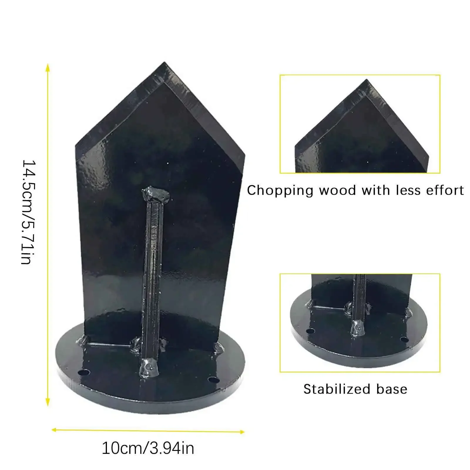 Heavy Duty Manual Wood Splitter with Stand Metal Construction Sturdy Base for Efficient Firewood Splitting And Starting Fires