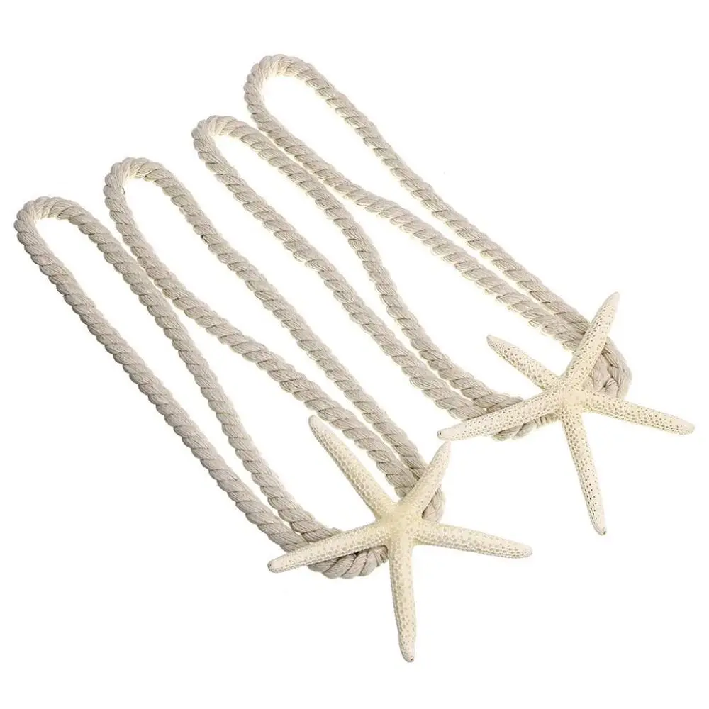 Natural Starfish Curtain Tie Rope Creative Starfish Nordic Curtain Buckle Stable Starfish Fixing Curtain Tie Living Room