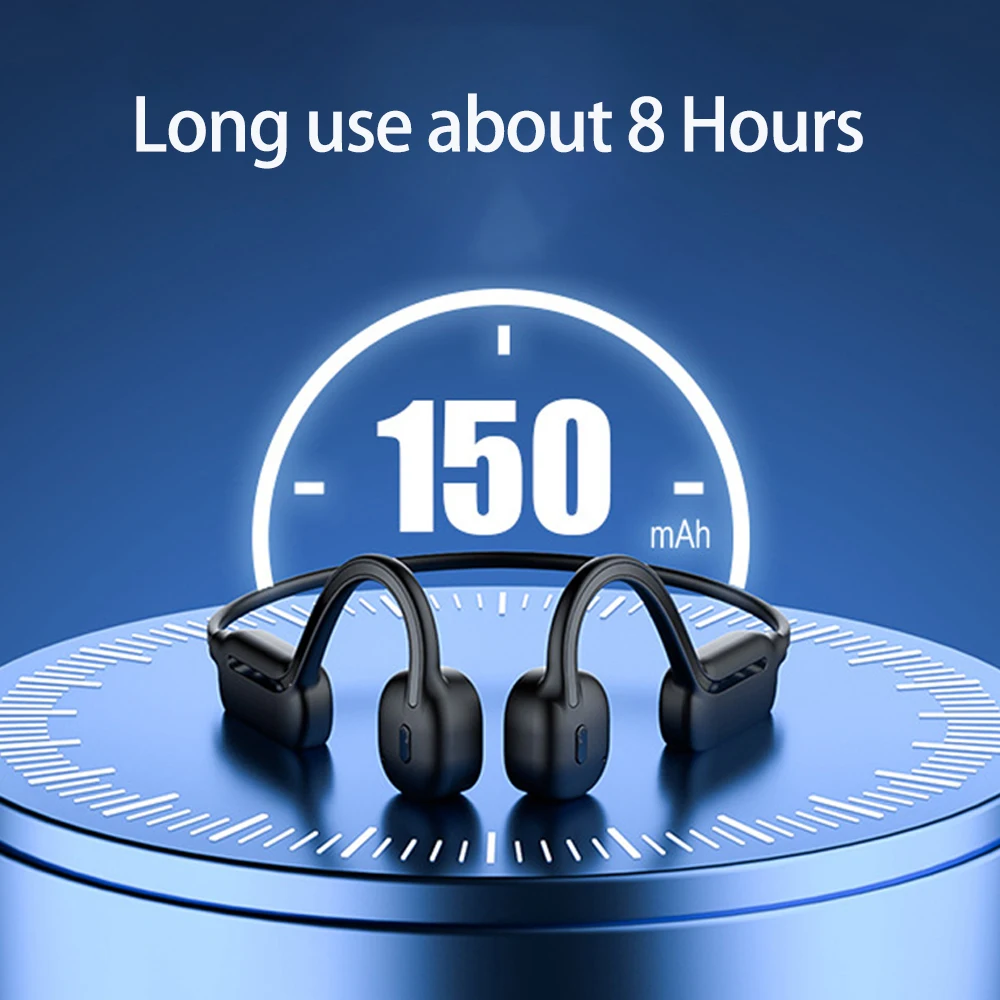 For XIAOMI Swimming Bone Conduction Earphones IPX8 Waterproof 32GB MP3 Player Hifi Wireless Bluetooth Headphone with Mic Headset