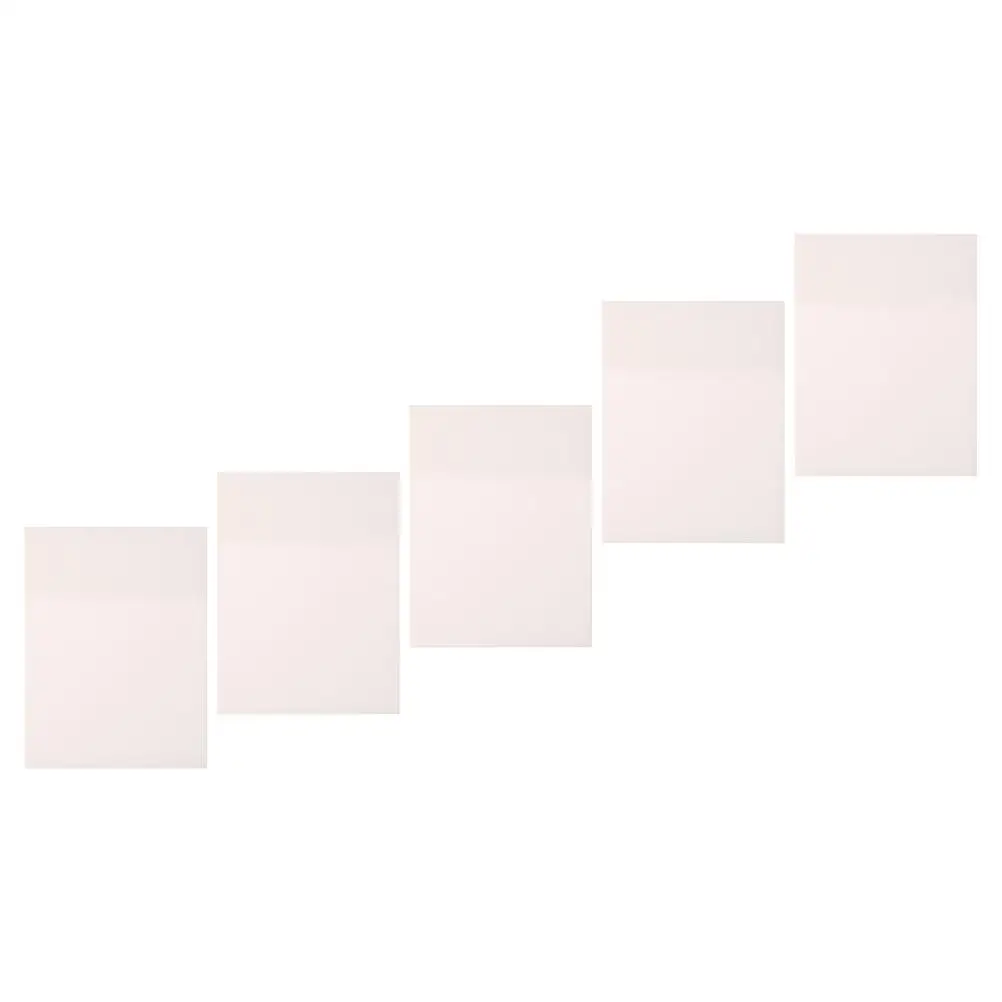 

5 Pcs Waterproof Note Stickers Transparent Memo Notes Pet Student Stationery Office Supplies Clear Note Pads