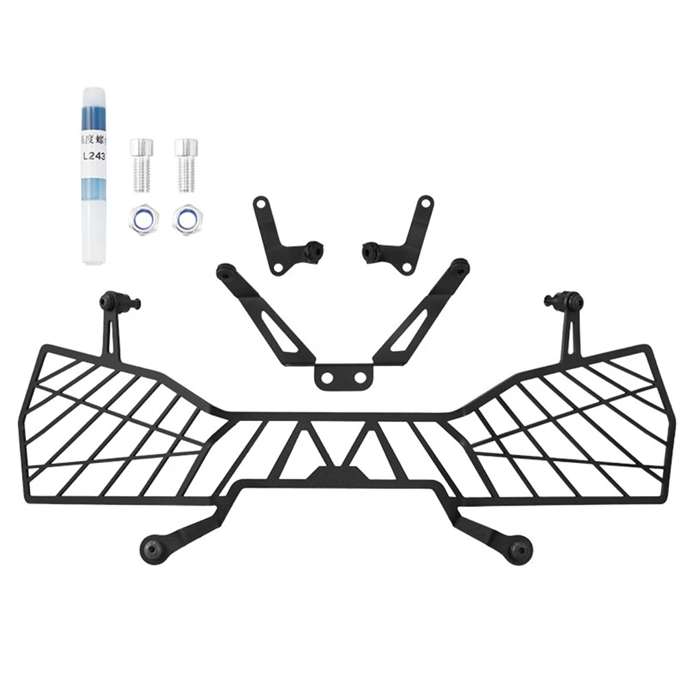 

Motorcycle Front Fairing Headlight Head Light Lamp Net Protection Grille Guard Cover Mesh Lampshad For CFMOTO 800MT-X 800MTX