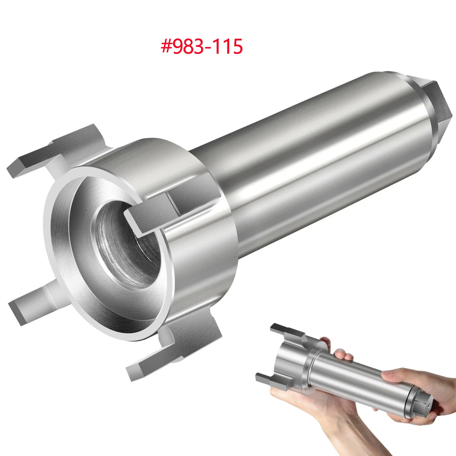 

983-115 / YB-34447 YB34447 Thread Chaser/Nut Removal Tool fit for For Yamaha 101MM Gear Housings, TZ983115