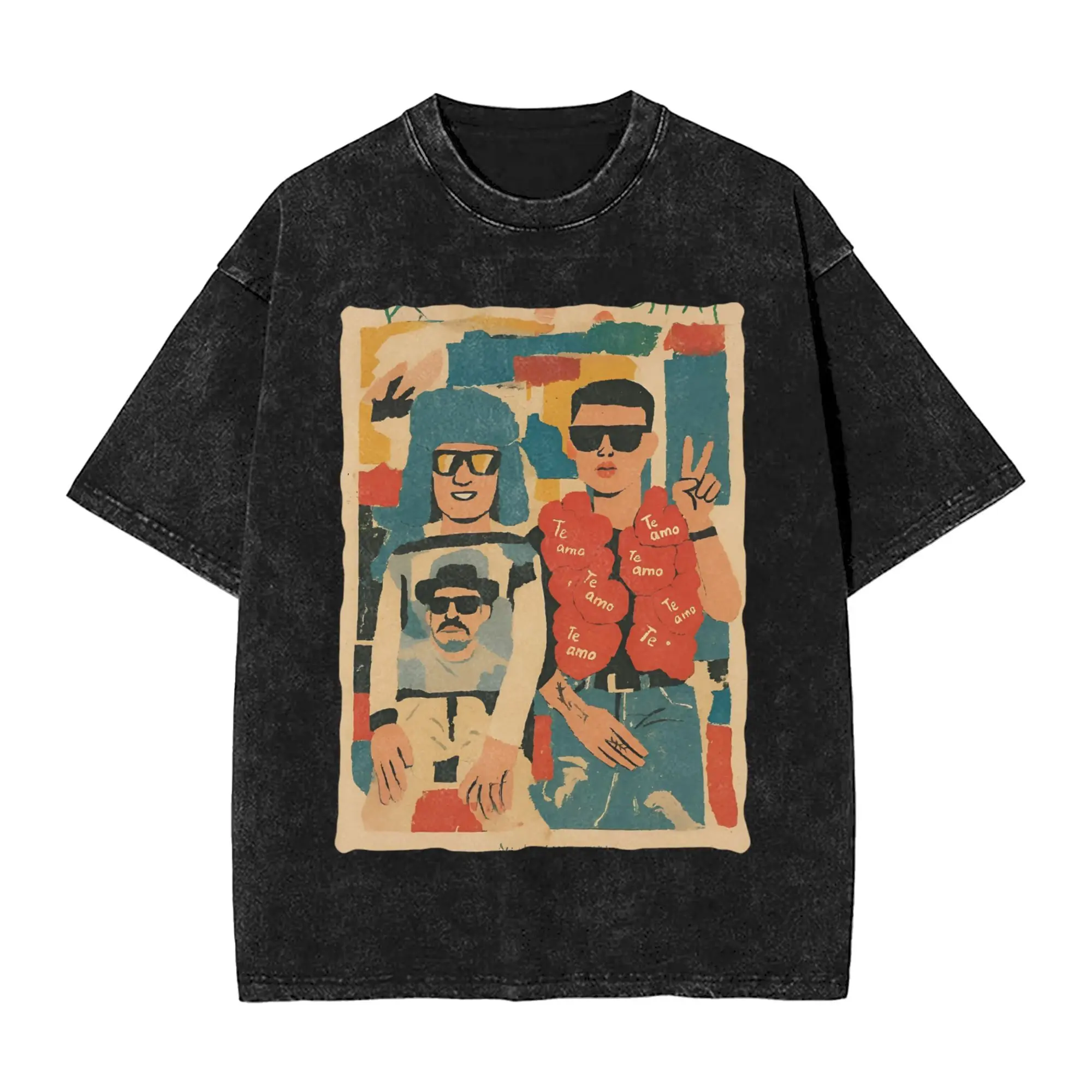 

CA7RIEL & Paco Amoroso Papota Tour T-Shirt Beach Vintage T Shirts Cotton Harajuku Tshirt For Mens Short Sleeve Design Clothing