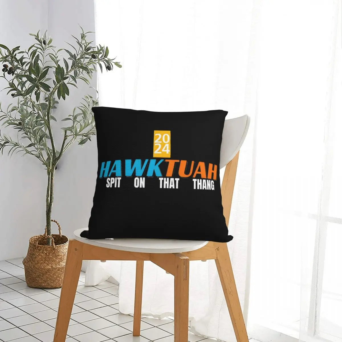 Hawk Tuah Trend - Spit On That Thang Pillowcases Sofa Cushion Cover Funny Decor Pillow Cover 40*40