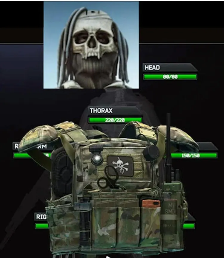 Escape from Tarkov Gestickter Aufnäher Knight MMAC Black Division Bogatyrs Taktisches Armband für Kleidung, Rucksack, DIY-Dekoration – Detail 4