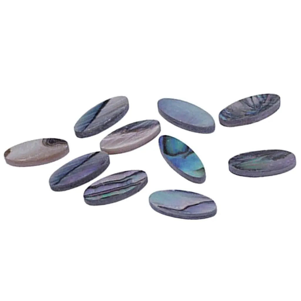 10 Pieces Dotted Oval Style Inlay Dotted Easy Musical Instrument
