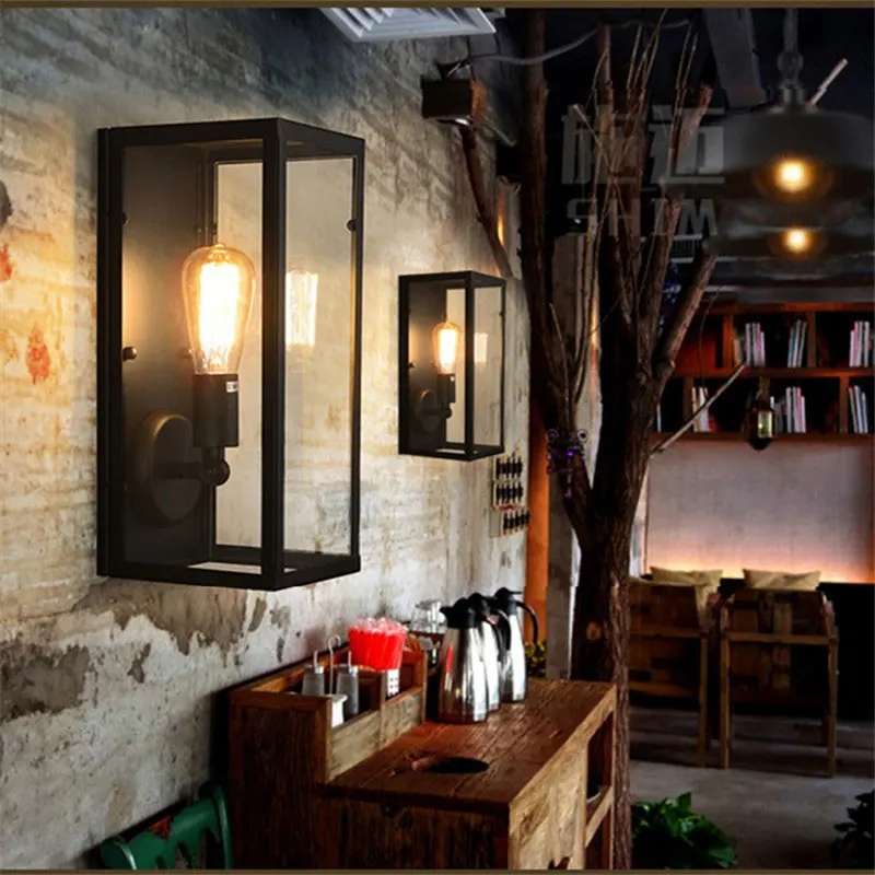 Loft Retro Industrial Pandora Style Wall Lamp Light Bar Club Pub Restaurant Hotel Corridor Aisle Balcony Cafe Wall Sconce Bra