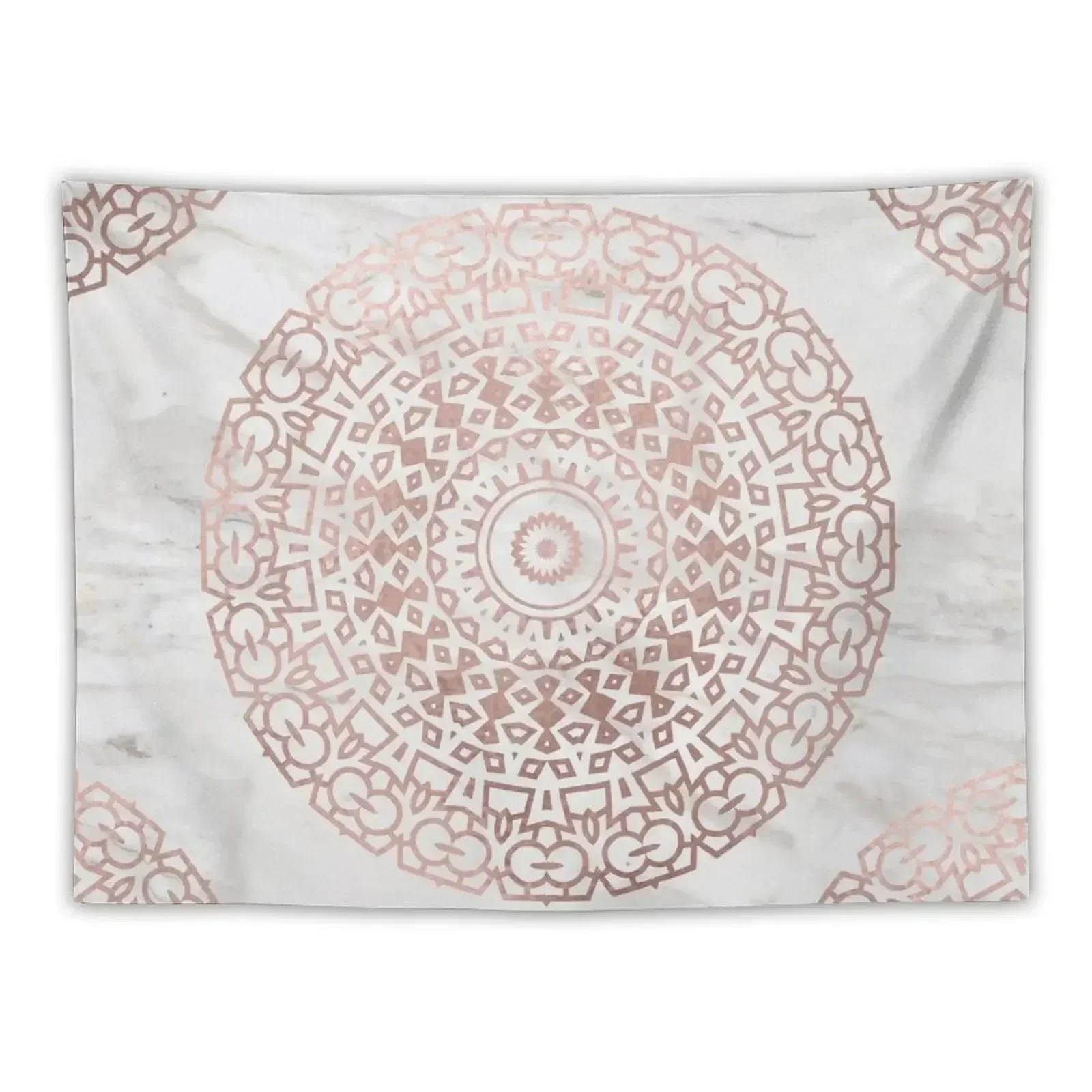 

Marble mandala - beaded rose gold on white Tapestry Things To Decorate The Room House Decor Wall Decor Hanging Tapestry