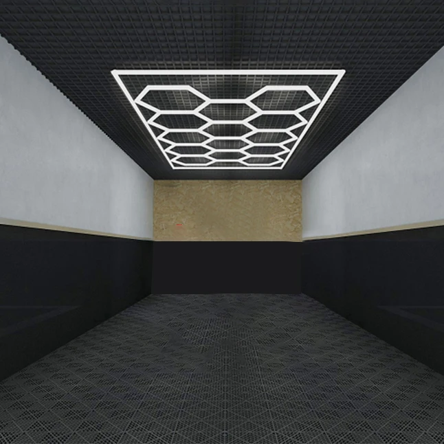 

Car Wash Working Lights Inspection Detailing Honeycomb Hexagonal Hex Hexagon Led Garage Lights Lighting Lamp Fixtures