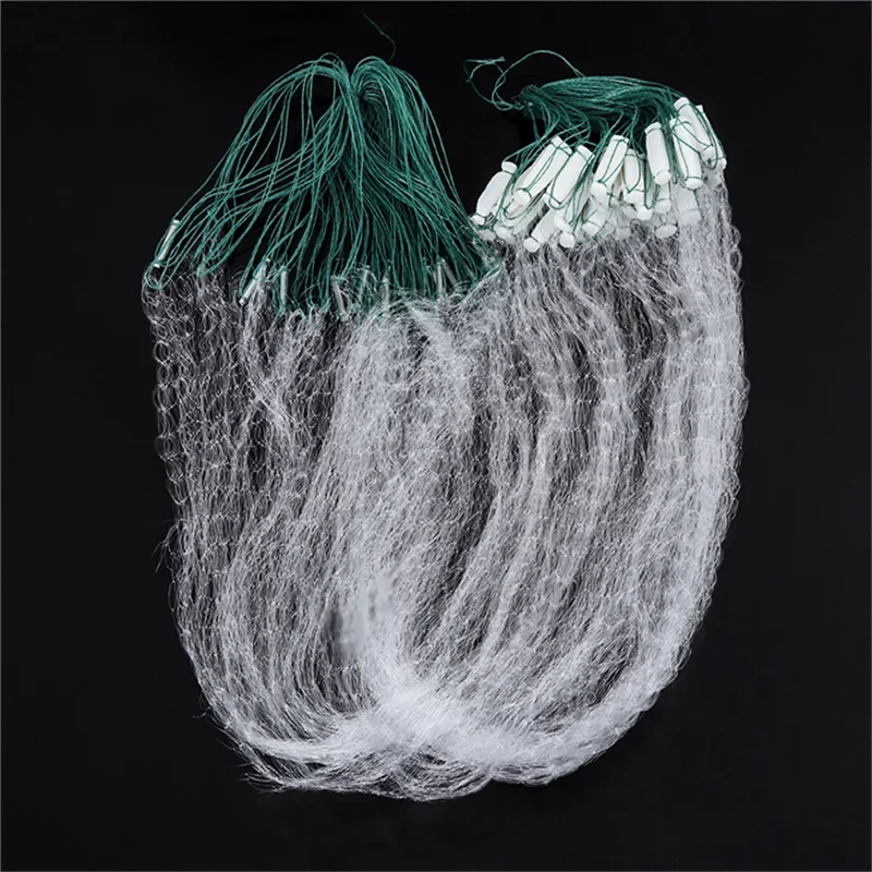 8M New Monofilament Fishing Net Single Layer Fish Gillnet with Float Trap for Outdoor Hobbies Fishingman Fishing Accessories