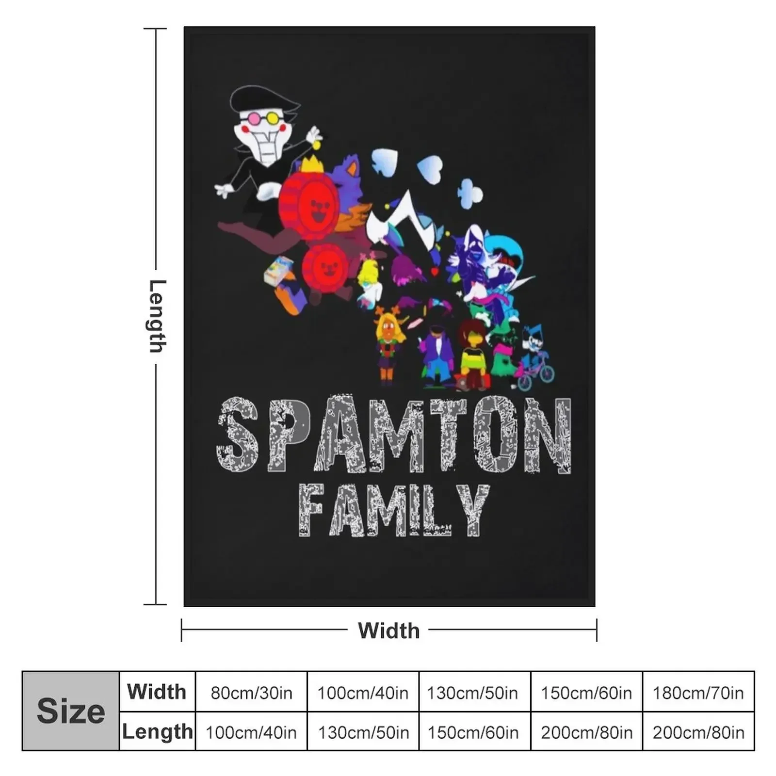 spamton family Shirt spamton family Throw Blanket Thin funny gift Luxury Throw Blankets