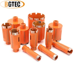 BGTEC 1pc Welded Diamond Drill Core Bits Brazed Protection Dia20-100mm Marble Stone Concrete Drilling Crown 5/8-11 Thread Cutter
