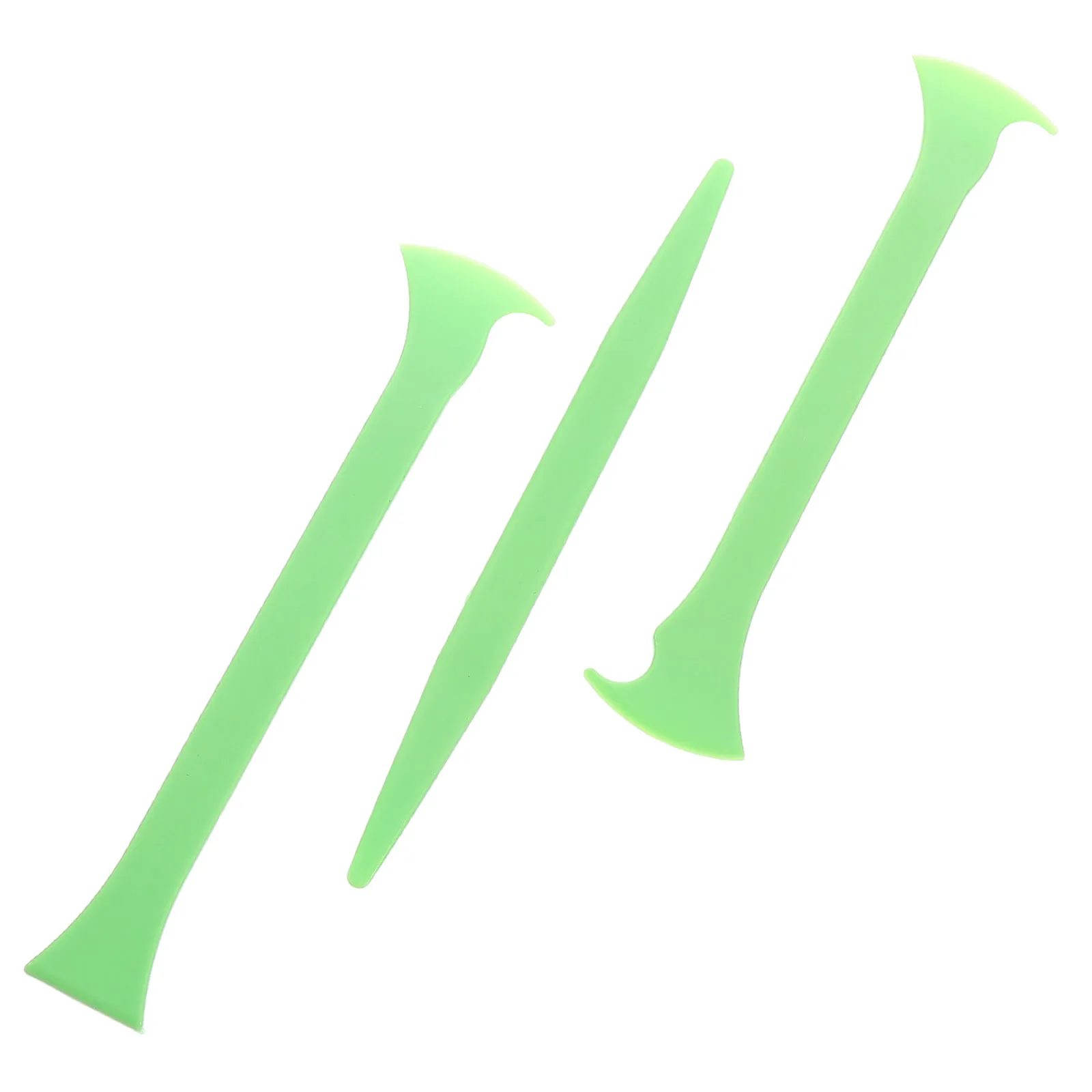 3pcs Car Vinyl Wrap Tool Kit For Edge Finishing Door Gap Sealing Trimming Durable Plastic Auto Squeegee Window