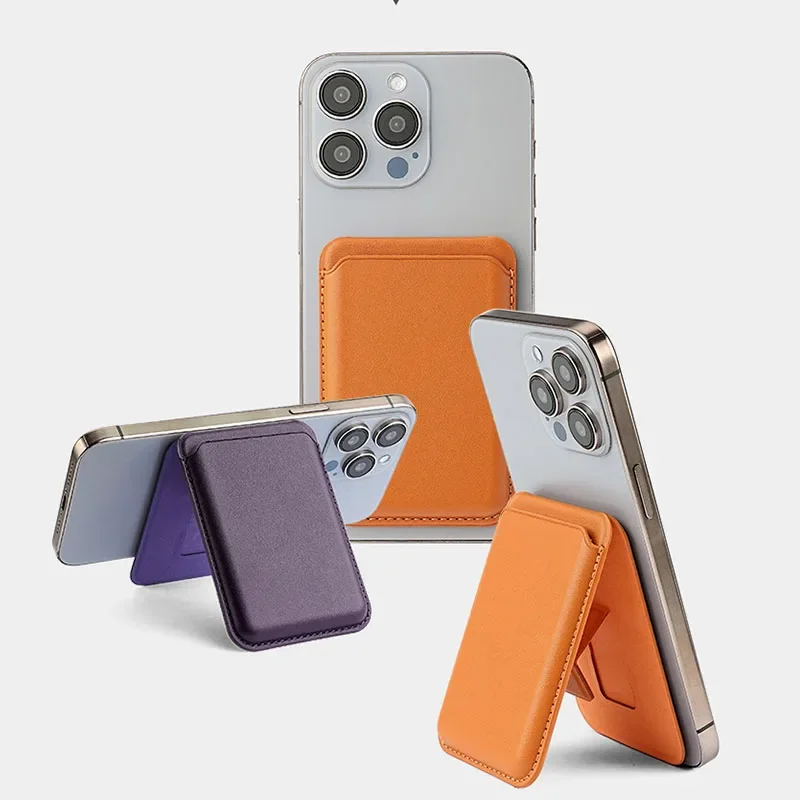 Kickstand Magnetic Leather Wallet Case for iPhone 17 16 15 14 Pro Max Galaxy Card Holder Magsafe Phone Bag Cover Accessories view 5