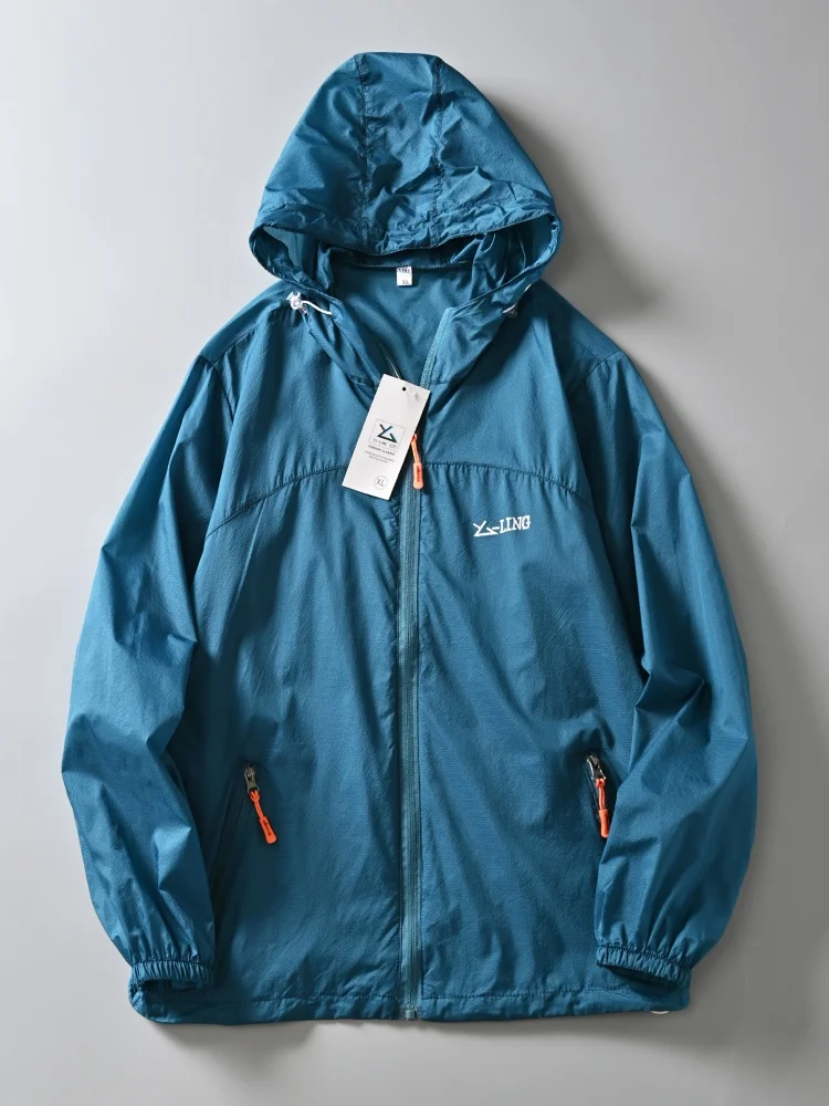 Chapeau de Protection solaire pour hommes, Ultra-fin, respirant, climatisation, vêtements d'extérieur, longue fermeture à glissière, coupe cintrée, été