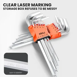 AIRAJ Allen Wrench Set Hex Wrench Multifunctional Short Arm Tool Universal Wrench Tool