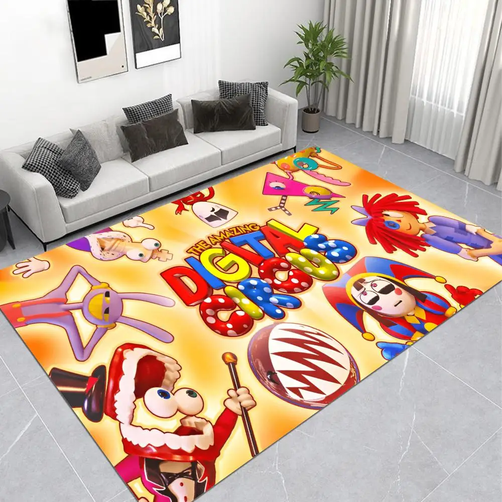 The Amazing Digital-Circus Floor Mat Bathroom Mat Kids Room Bedroom Decoration Balcony Anti-Slip Doormat Living Room Welcome Rug