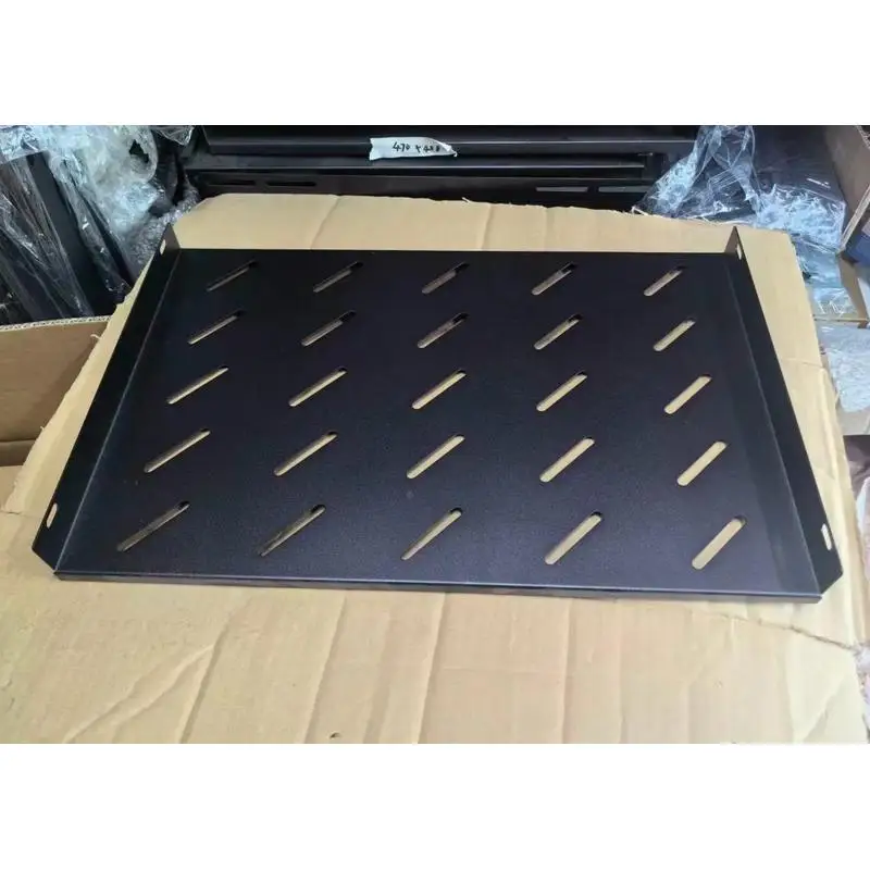 Matching Shelf For (15Inch 1U 250MM Rack) Thick metal plate offer stable load bearing and effectively reduce vibration from