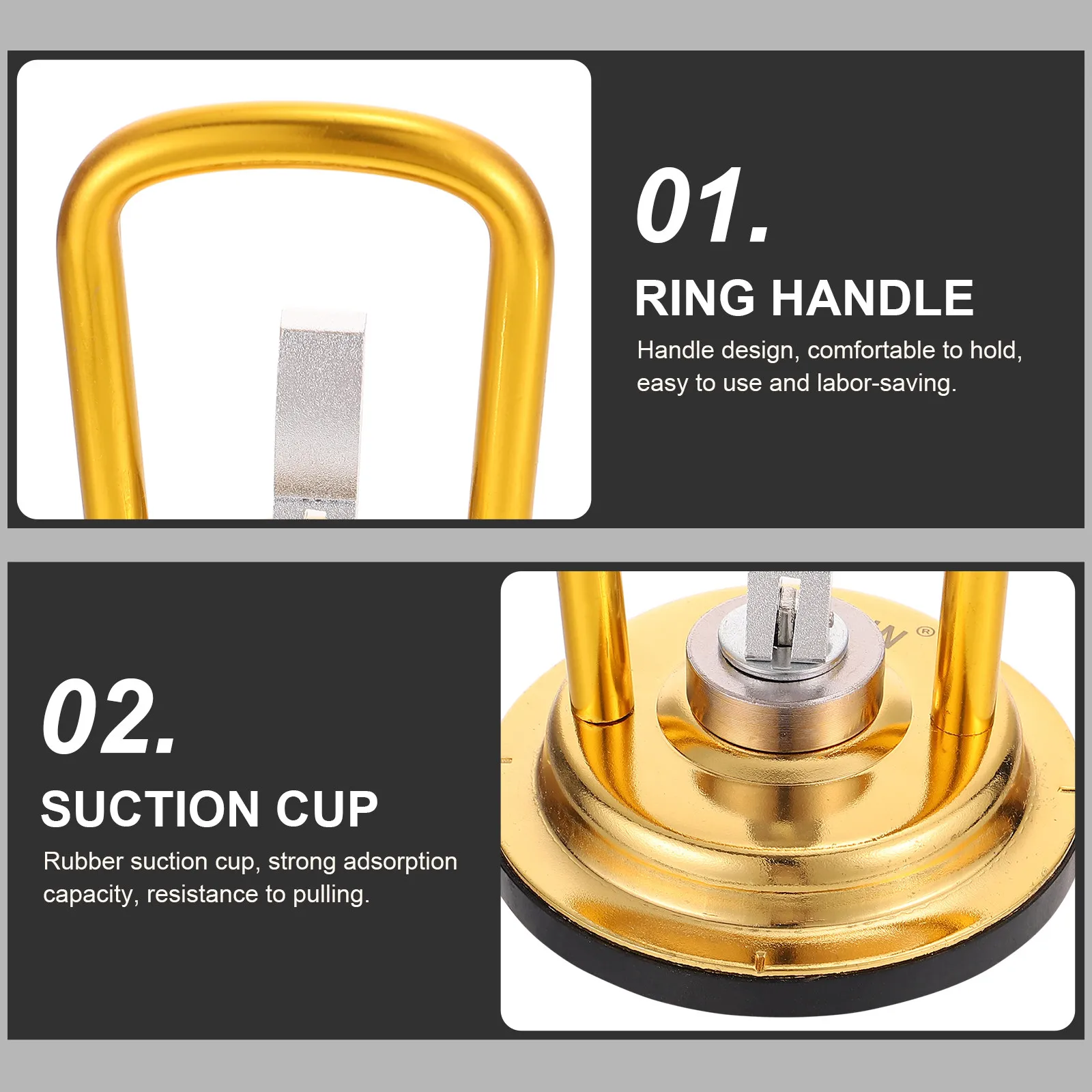 

Heavy Duty Suction Cup Dent Puller for Car Dent Repair Made of Natural Rubber Stainless Steel One Hand Buckle Design Strong