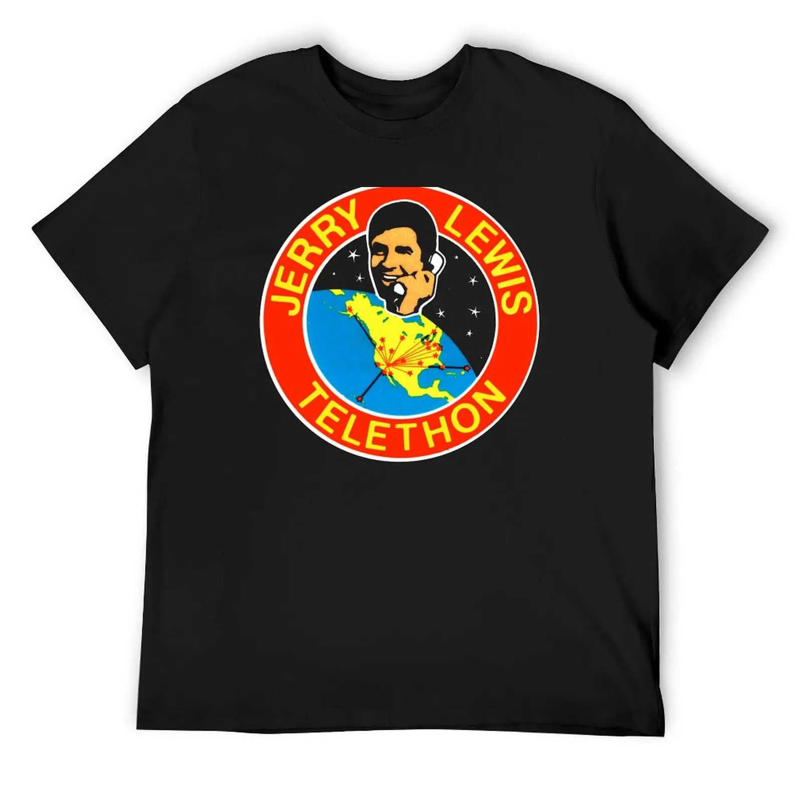 

JERRY LEWIS TELETHON T-Shirt blacks tops oversized boys whites mens graphic t-shirts