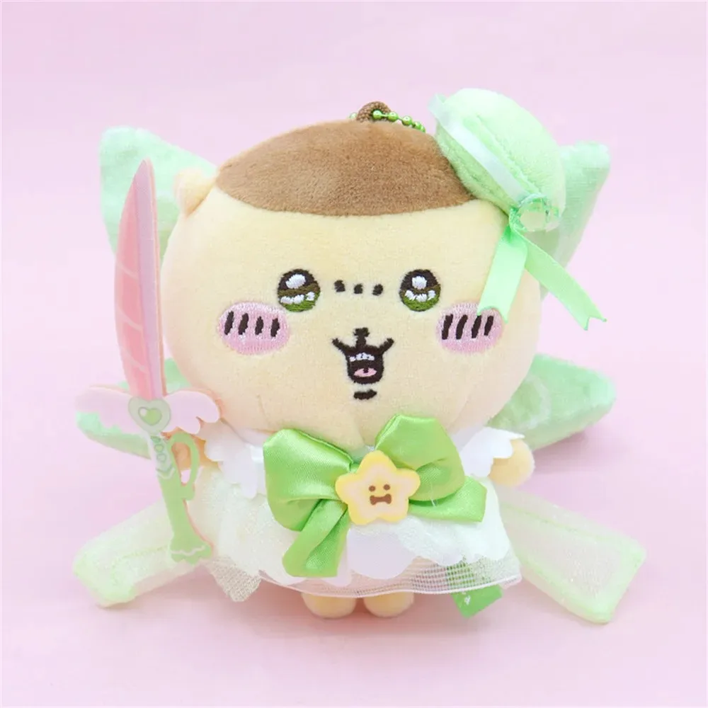 10cm Japanese Chiikawa Hachiware Usagi Momonga Rakko kurimandu super magical girl plush toy small pendant, birthday gift view 3