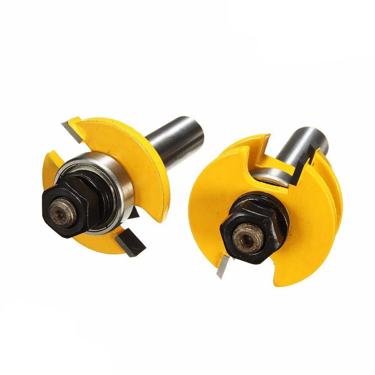 2PCS Rail Router Bit 1/2 inch Shank Shaker Woodworking Chisel Cutter