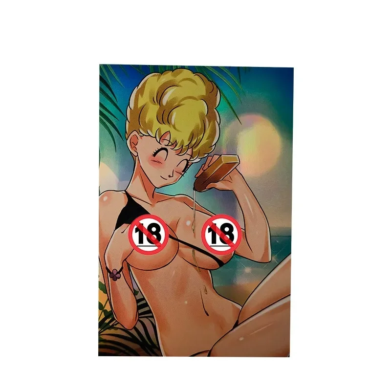 9PCS Set Dragon Ball Z Chichi Android 18 Ranchi Card Girl Anime Collection Birthday Peripheral Game Holiday Gifts Ins Presents