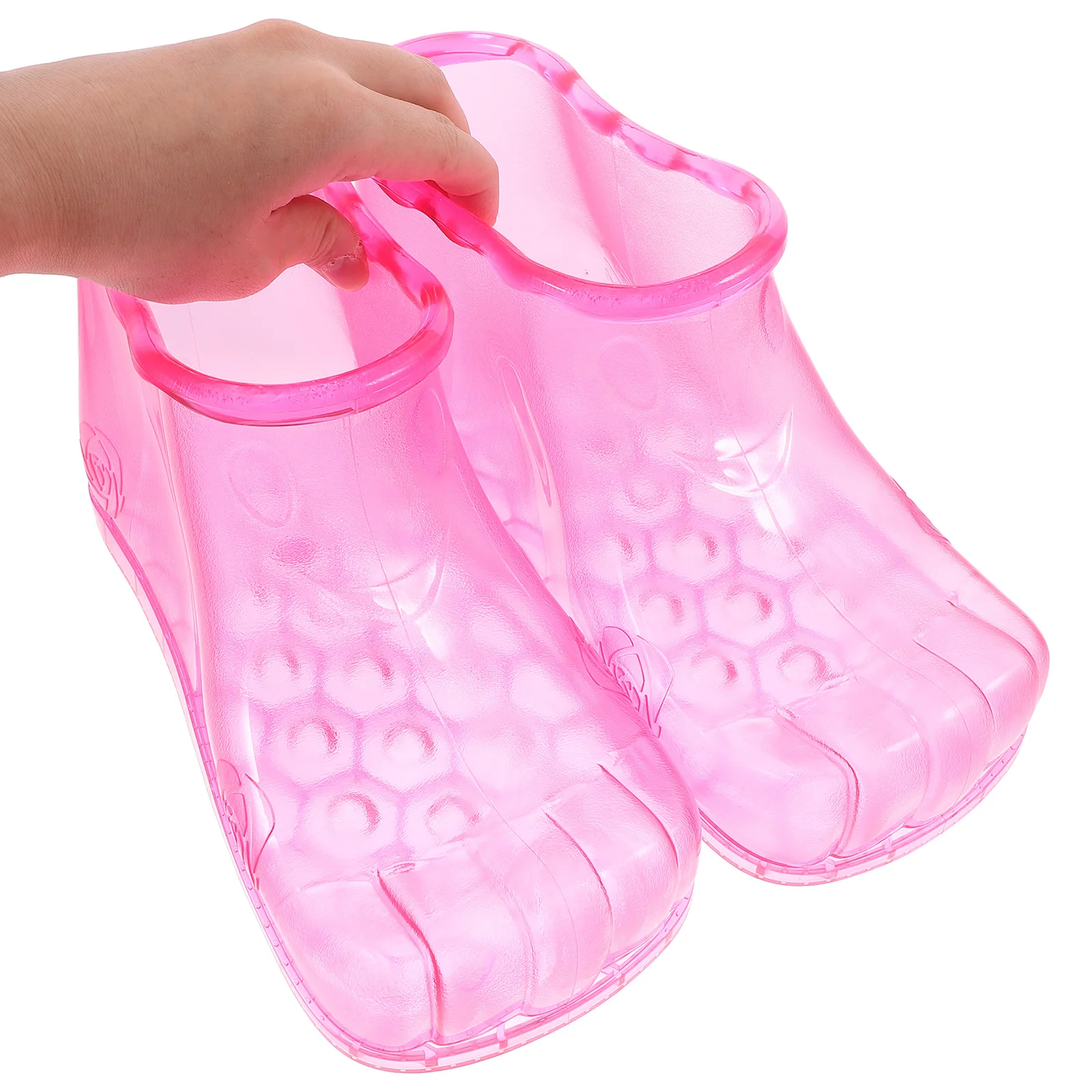 1 Pair Foot Bath Shoes Walker Home Use Tool Container Soaking Bucket Pvc Boots Creative Man Creative Foot Soaking Bucket