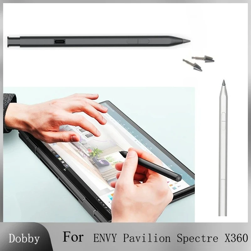 

НОВЫЙ стилус 4096 для HP ENVY Pavilion Spectre X360 Elitebook, планшетный стилус, перезаряжаемый, металлический, магнитный, активный стилус MPP 2.0 USB