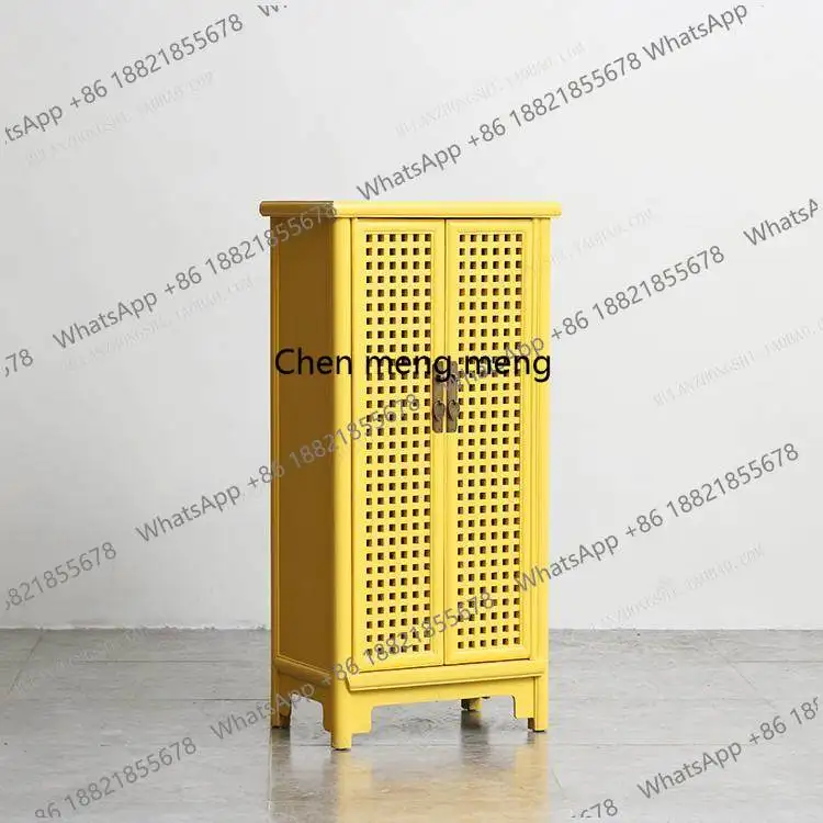 

New Chinese Style Furniture\Yumu 2 Doors\Solid Wood Entrance Hall Cabinet\Bedroom Storage High Cabinet