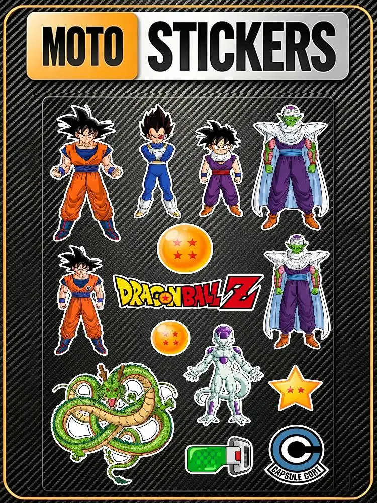 

DRAGON BALL High Visibility Reflective Waterproof Decal Scratch Hide Sticker Fit Car Motorcycle Helmet Water Cup Refrigerator