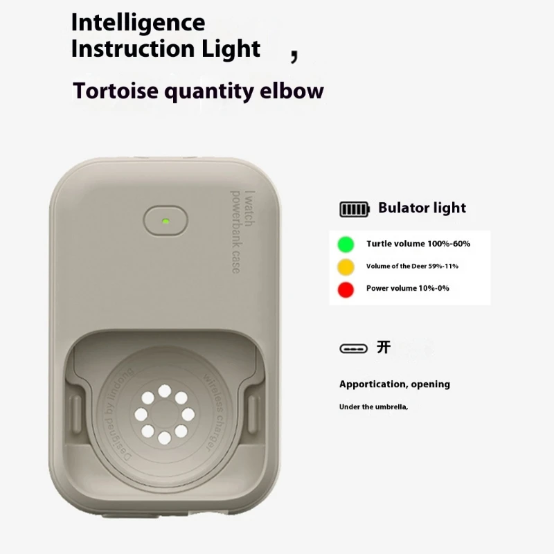 แม่เหล็กชาร์จ 1200mAh แหล่งจ่ายไฟแบตเตอรี่สําหรับนาฬิกา 9/8/7/6/5/4 40 มม.41 มม.42 มม.สวมใส่ไร้สายชาร์จ