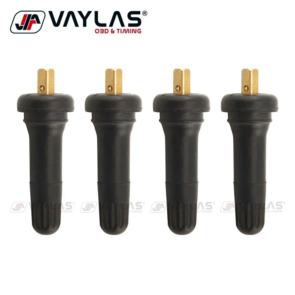 4Pcs TPMS Rubber Snap-in Tyre Pressure Sensor Valve Stem Service Kit