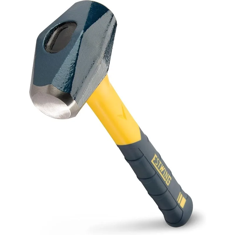 

ESTWING Sure Strike Drilling/Crack Hammer - 2-Pound Sledge with Fiberglass Handle & No-Slip Cushion Grip - MRF2LB